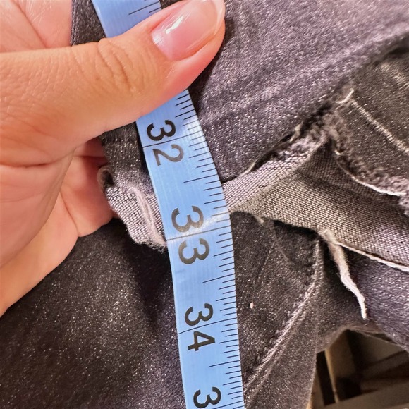 Free People Irreplaceable Flare Jean Raw Frayed Hem Black Women 26 - Picture 8 of 8